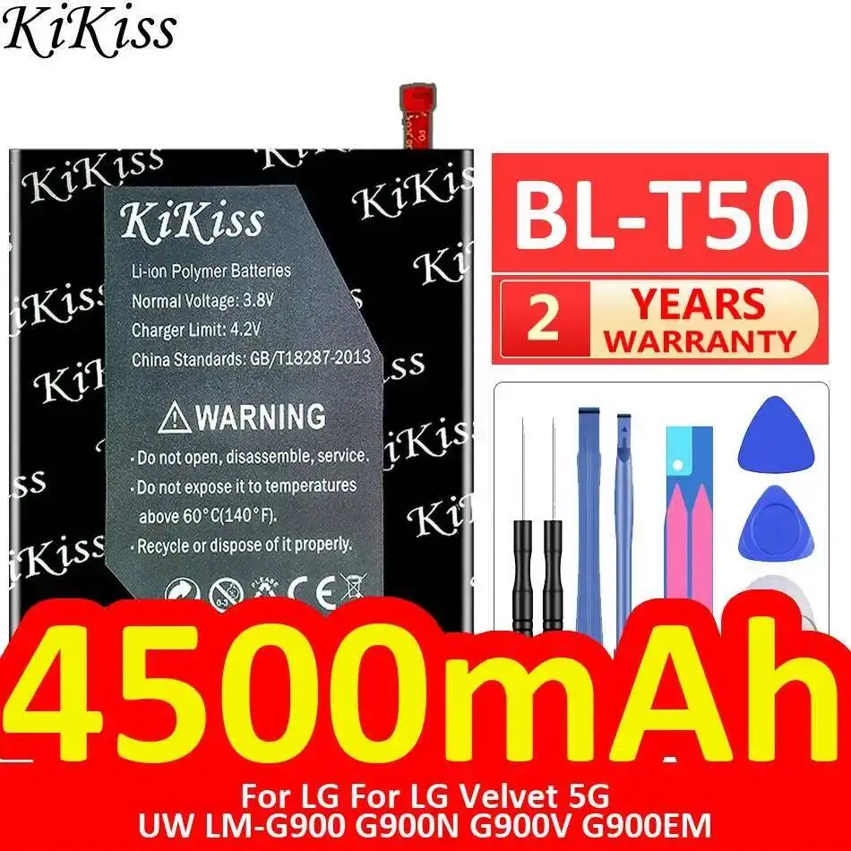 

Аккумулятор мобильного телефона 4500 мАч для LG Velvet 5G UW LM-G900 G900N G900V G900EM BL-T50, высокая совместимость