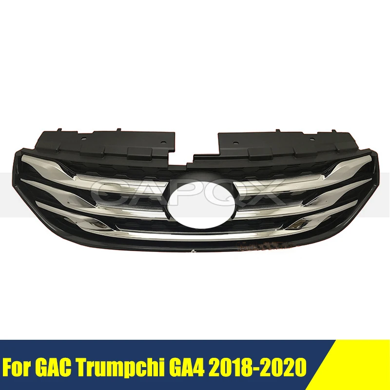 

Front Bumper Grill Mask For GAC Trumpchi GA4 2018-2020 Radiator Chrome Grille Medium Net Racing Grills Auto Grille