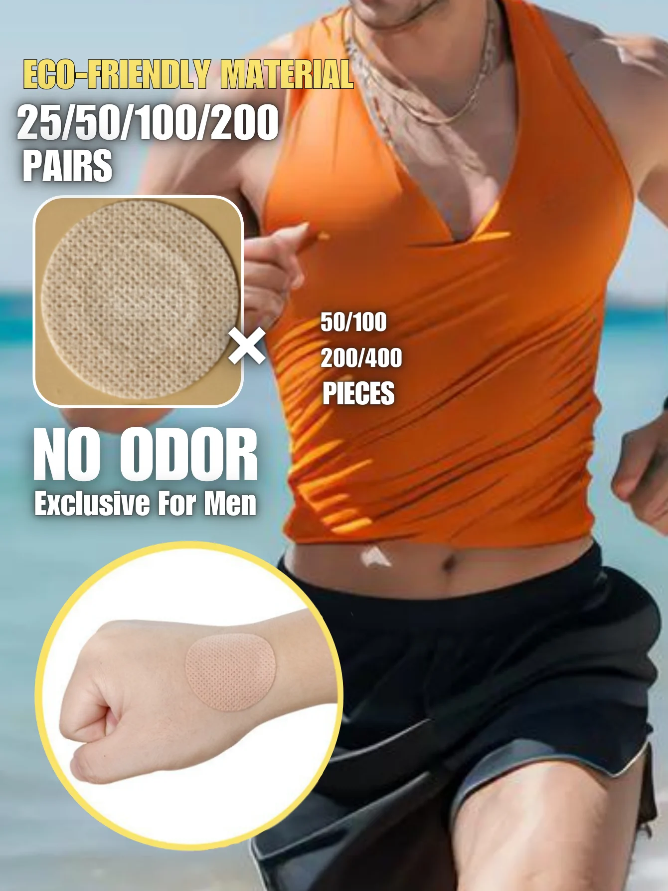 50/100/200/400 Pcs Men's Nipple Patch, Medical Material, Disposable Sports and Fitness Anti Friction, Ultra-Thin Anti Protrusion