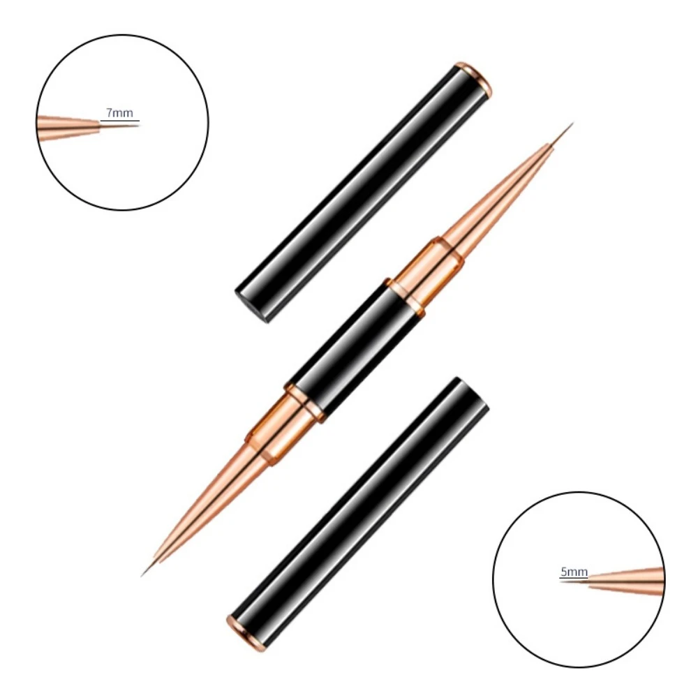 1Pc Double Head Nail Art Liner Painting Pen Thin Stripe Line Drawing Pen DIY UV Gel Phototherapy Pen Manicure Accessories Tools