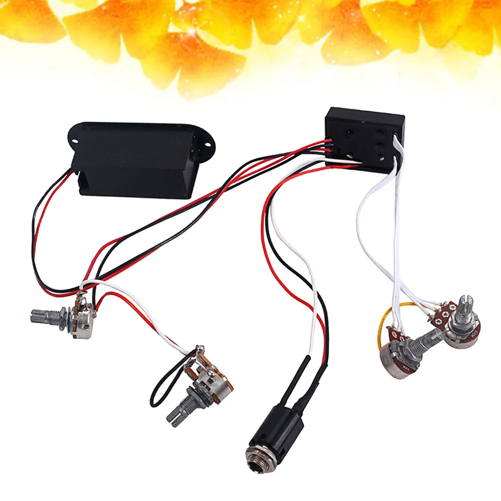 

2 Band Equalizer Eq Preamp Circuit For Bass Guitar Active Pickup Tone Control Wiring Harness Black Compatible With J P