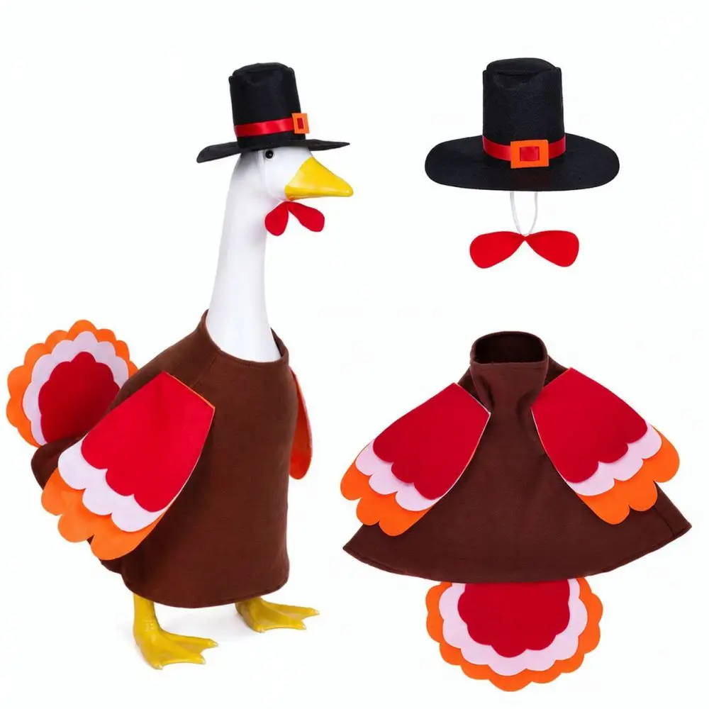 Thanksgiving Turkey Costume For Porch Goose Decor Outdoor Yard Ornament Garden Lawn Festival Decoration Prop