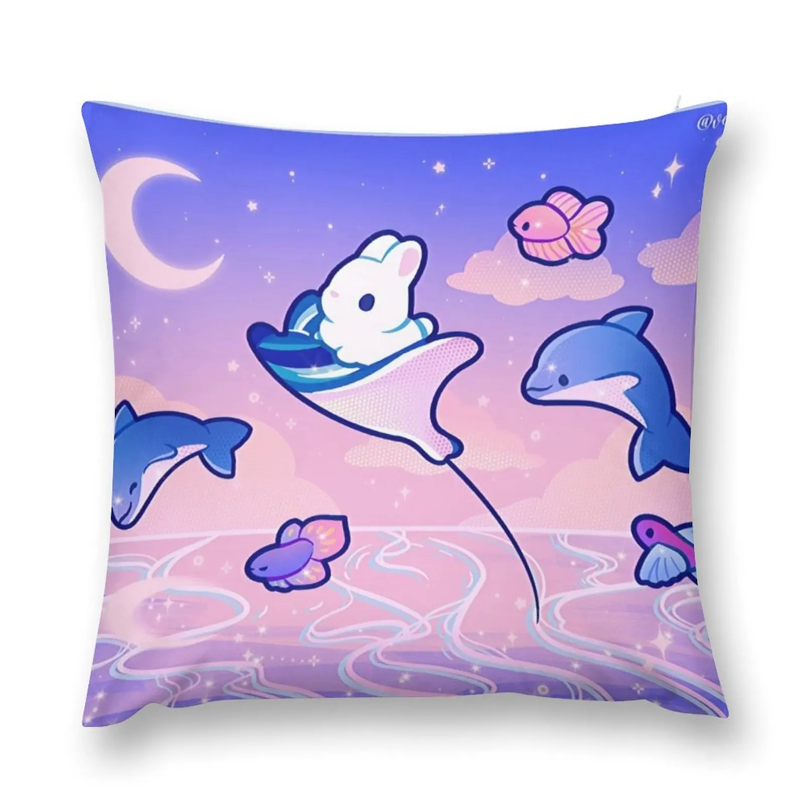 

Ocean Animals Throw Pillow Cusions Cover pillows decor home pillow