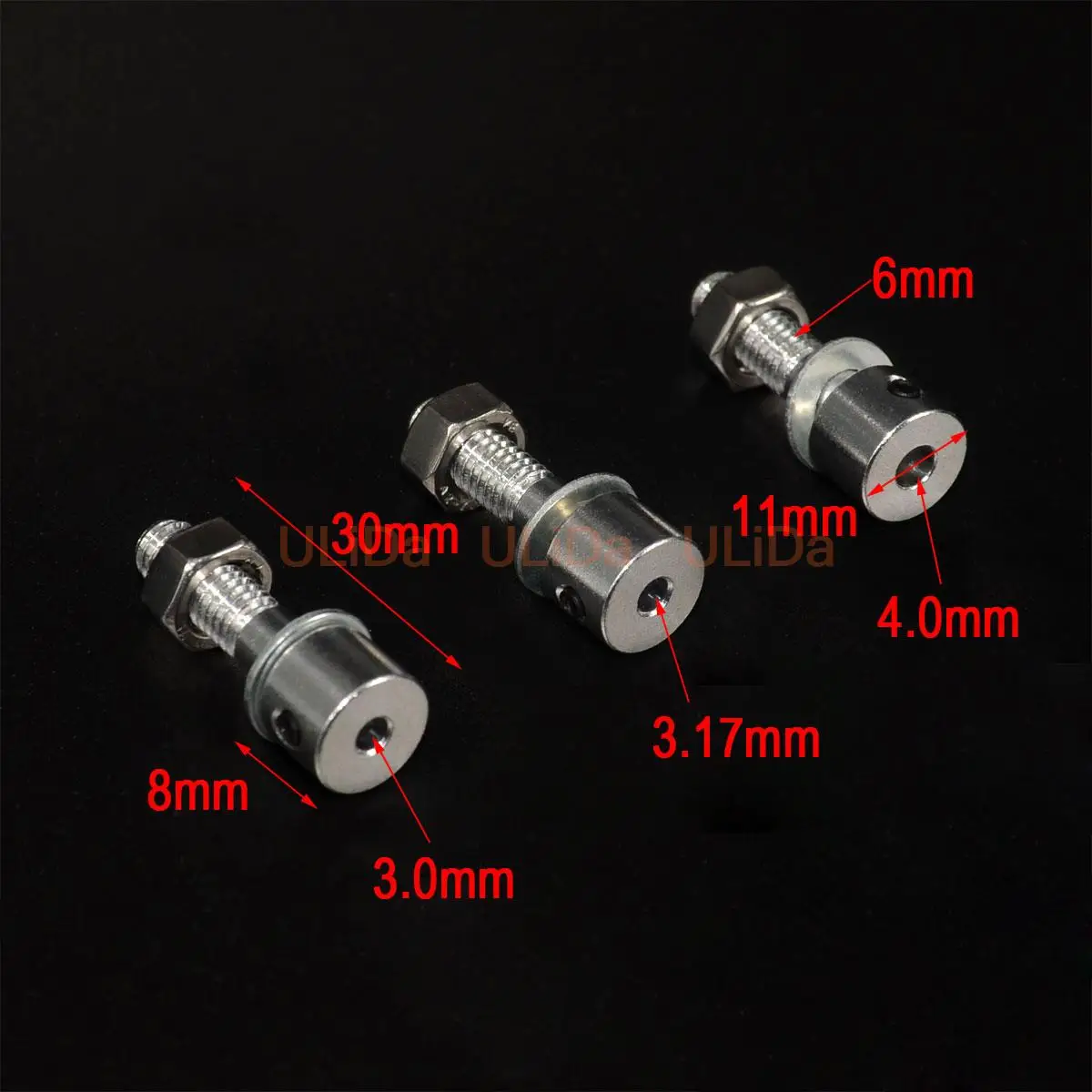 2 stks RC Vliegtuig Vliegtuig Deel-Spinner propeller 4.0 of 3.17 of 3.0mm As Motor Propeller Adapter gebruik spinner en propeller