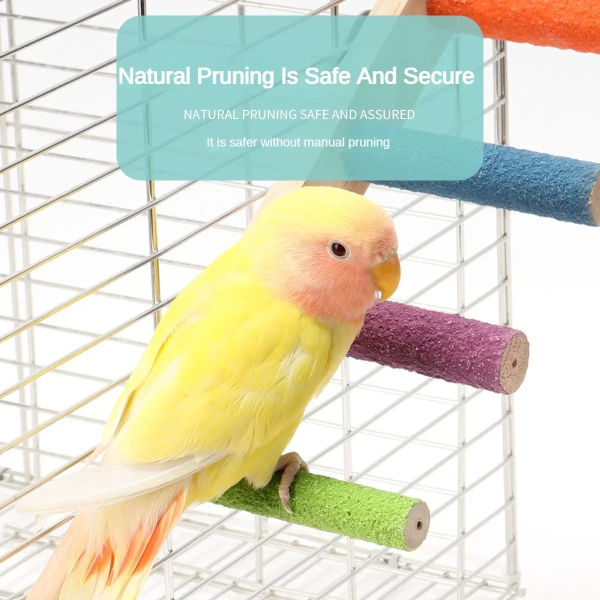 4/6 Steps Wood Ladder Pet Interactive Bird Parrot Toy Ladder for Hamster Cage Funny Grinding Stick Climbing Toy Bird Accessories