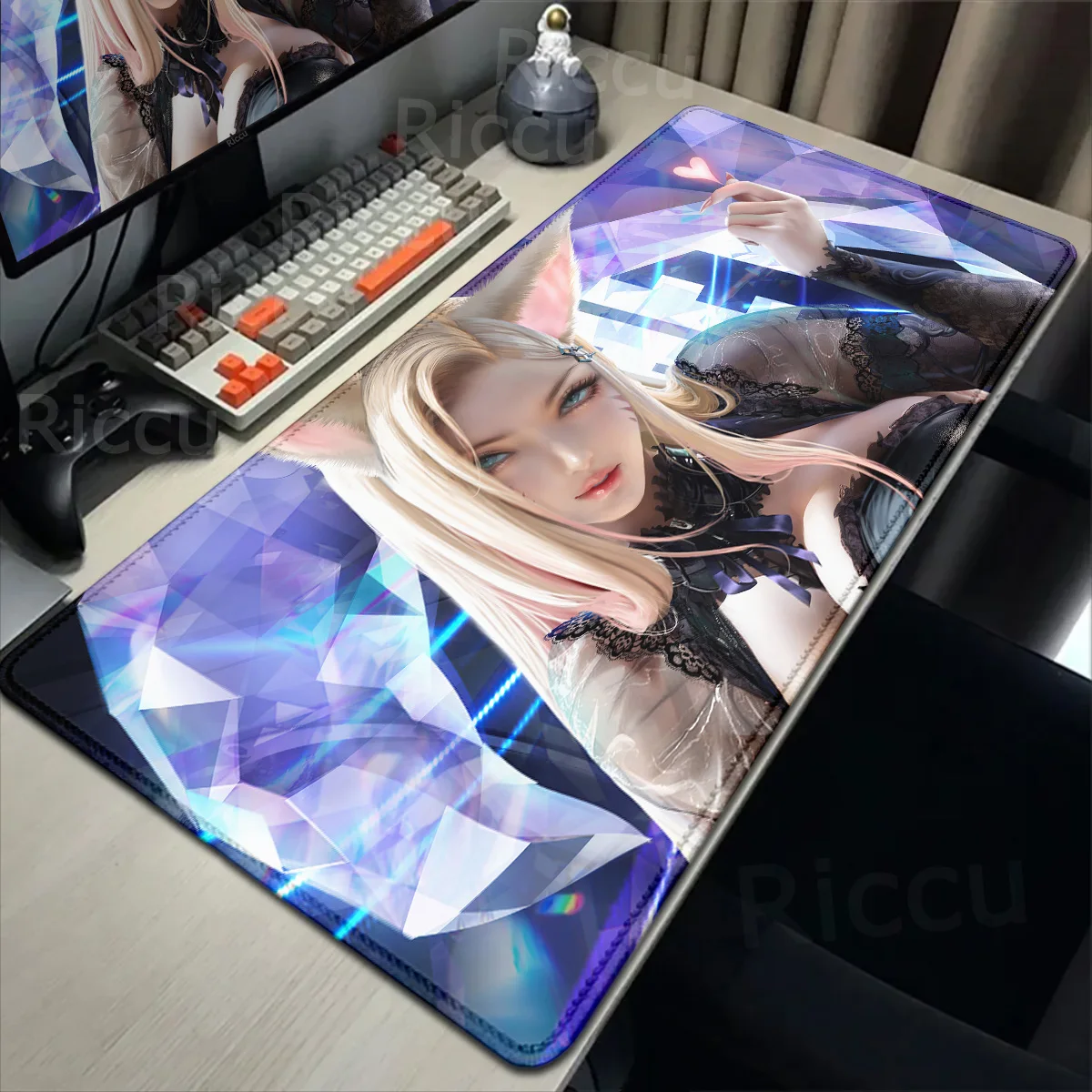 KDA LOL Sexy Girl League of Legends Support HD Mouse Pad Gamer Keyboard Mousepad Mat Gaming Carpet Notebook Accessories non-slip