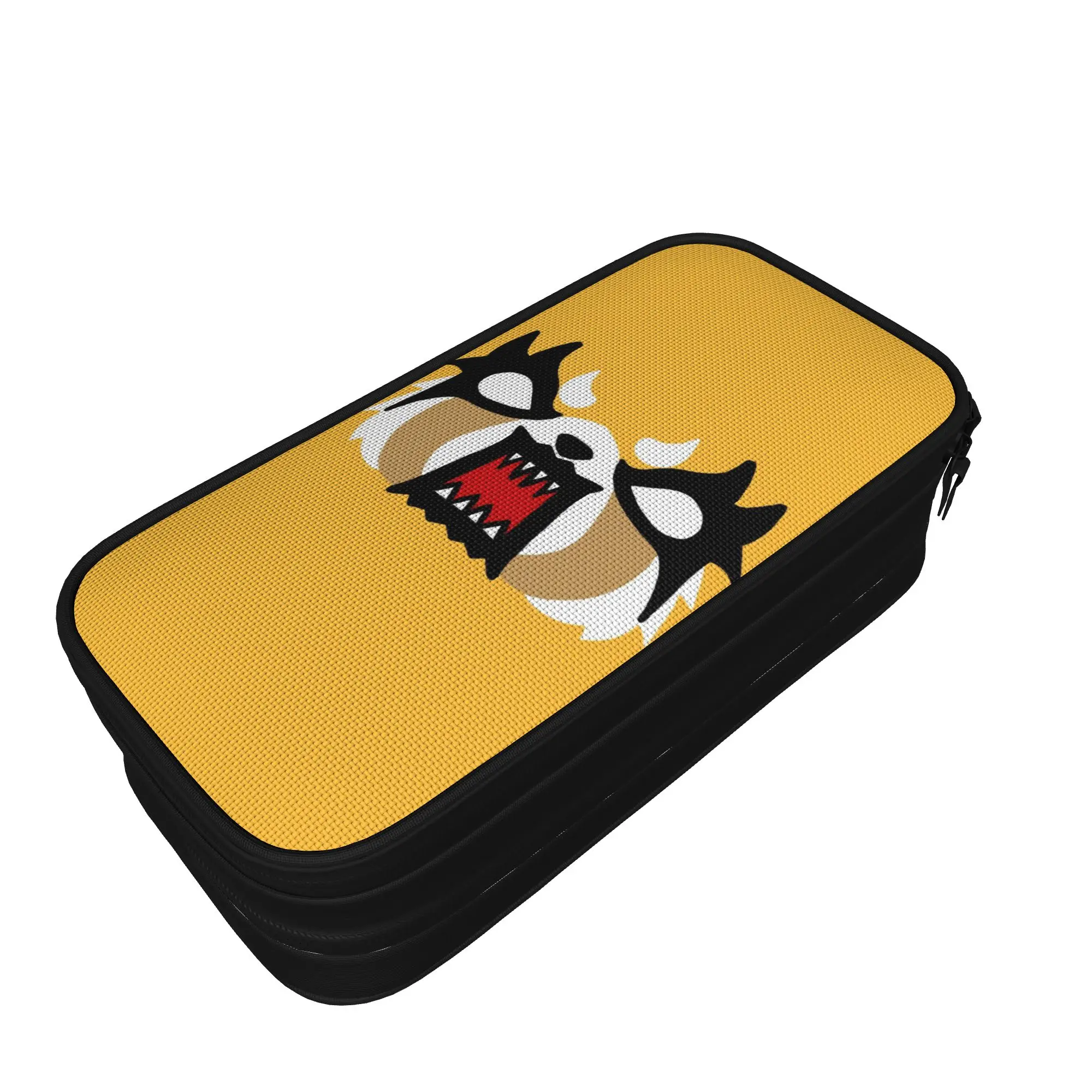 Aggretsuko Rage Face Pencil Case Fun  Retsuko Anime Pen Box Bags Girls Boys Big Capacity Students School Gift Pencilcases
