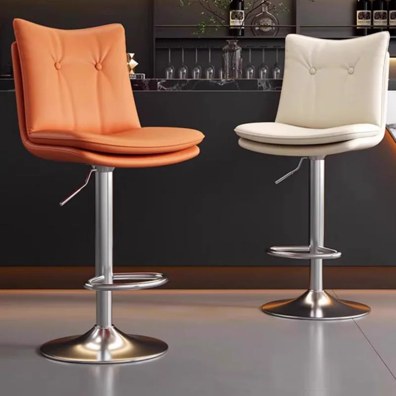 الحد الأدنى عالية الشمال بار البراز مكافحة مكتب مطعم مع كراسي بار الظهر الجلود قابل للتعديل Bancos دي بار أثاث المنزل #3