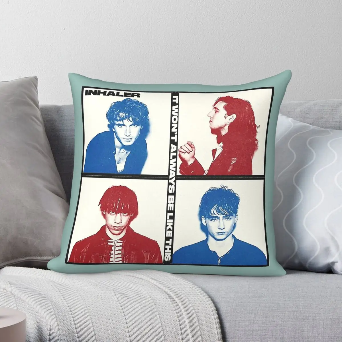 Inhaler It Won't Always Be Like This Square Pillowcase Polyester Linen Velvet Creative Zip Decorative Pillow Case Bed