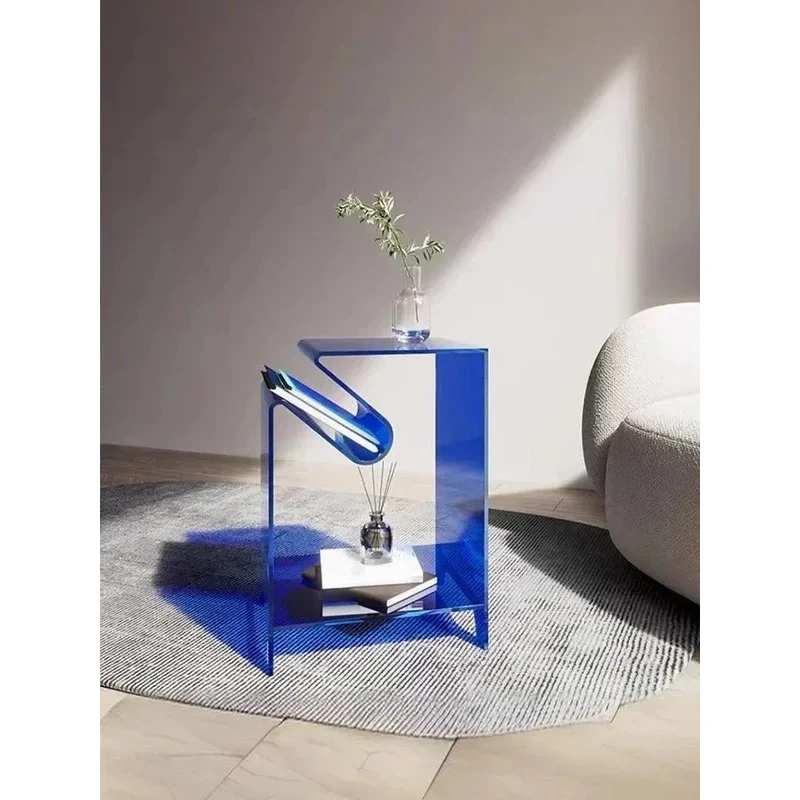 Hot SalModern Online Celebrity Coffee Fashion Corner Sofa Bedroom Bedside Tle Ple Acrylic.