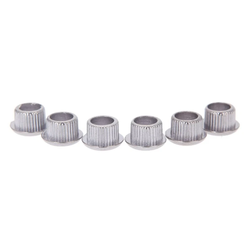 12X Guitar Tuner Conversion Bushings Adapter Ferrules Nickel Plating With Nice Plastic Shell Silver