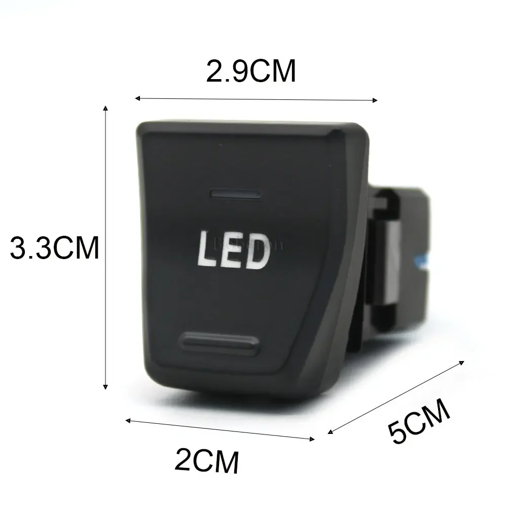 1PC Car LED Light Front Fog Light Power Camera Switch Button for Toyota RAV4 5th XA50 2019 2020 Accessories