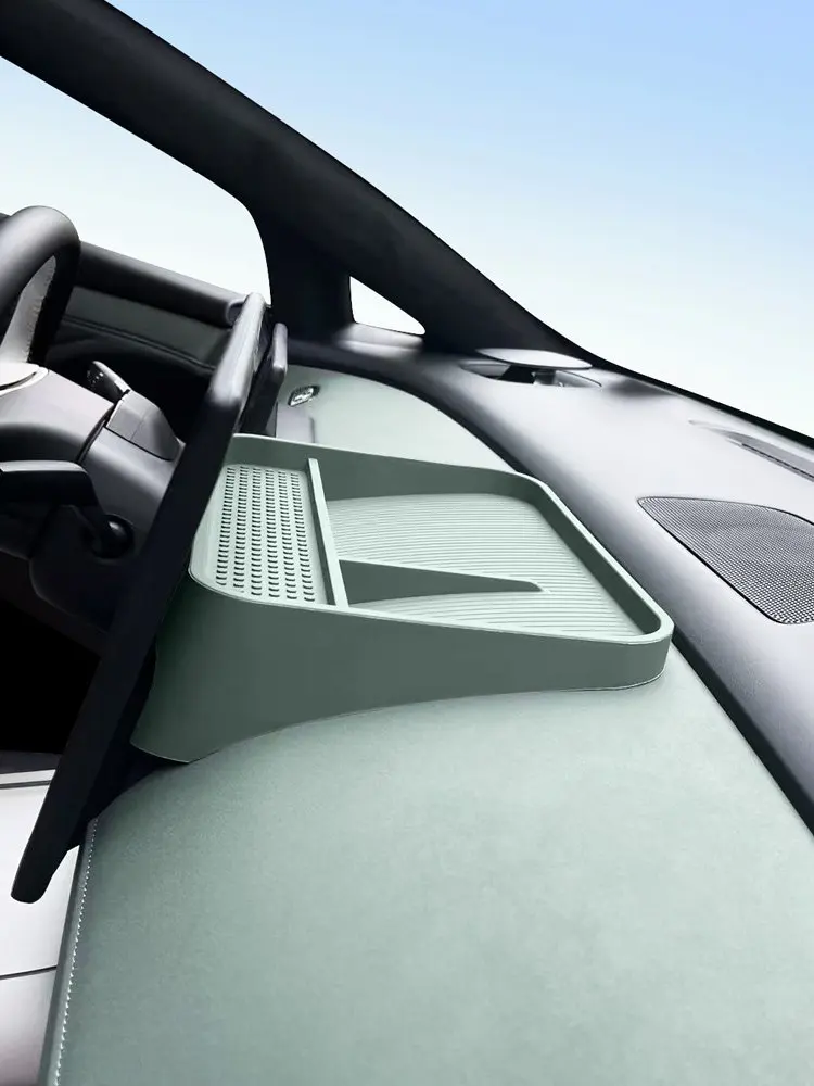 Berlaku untuk Dongfeng Nissan N7 Kotak Penyimpanan Belakang Layar Khusus Konsol Tengah Kotak Penyimpanan Silikon Modifikasi Interior