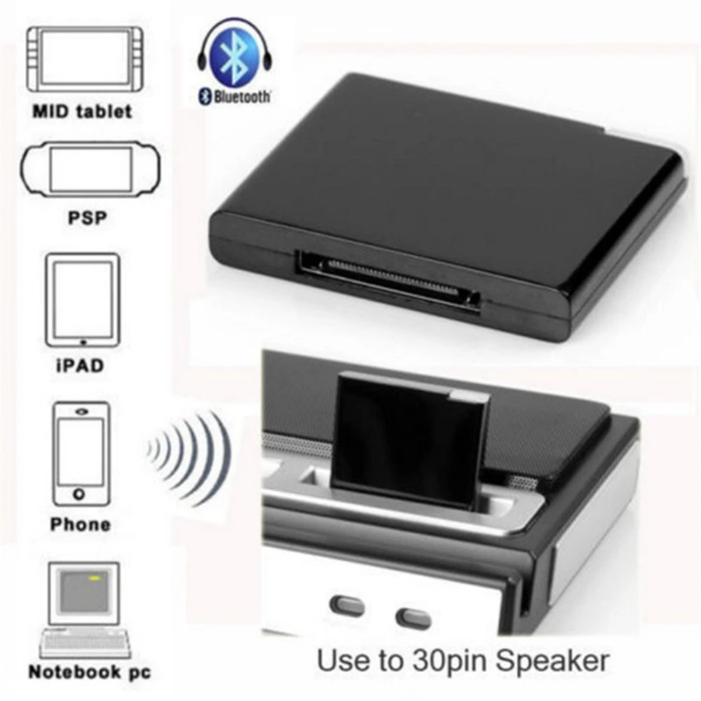 Audio 30 Pin for Dock Speaker Wireless Bluetooth Bluetooth 5.1 Music Receiver Adapter Dock Audio Adapter Wireless Adapters