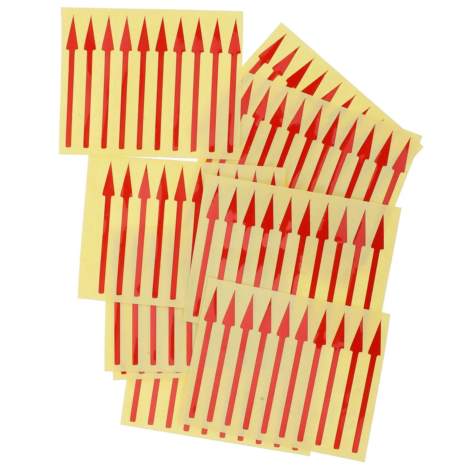 

100Pcs Adhesive Instrument Panel Stickers Waterproof Reflective Arrows for Pressure Gauge Direction Indication Label Decals