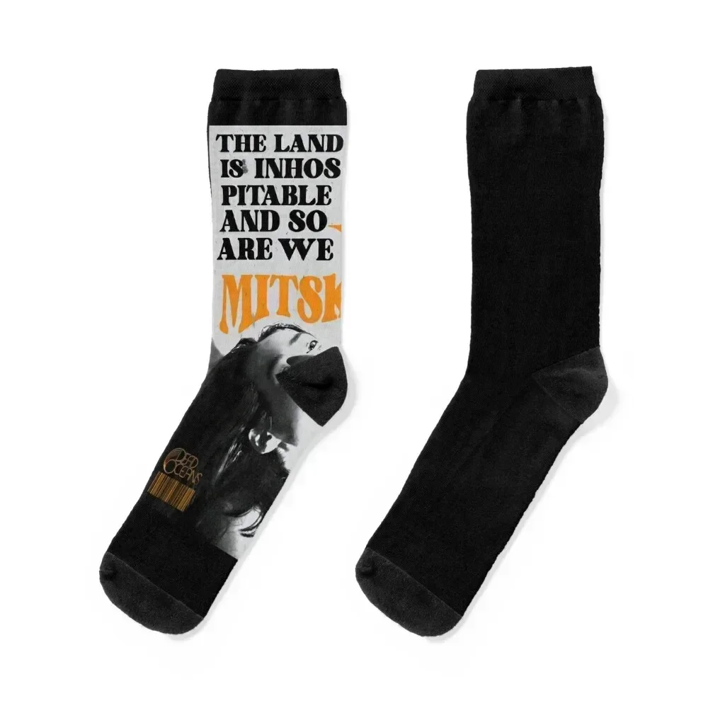 

Mitski The Land Is Inhospitable And So Are We Active Socks christmas stocking happy sports stockings Socks For Men Women's