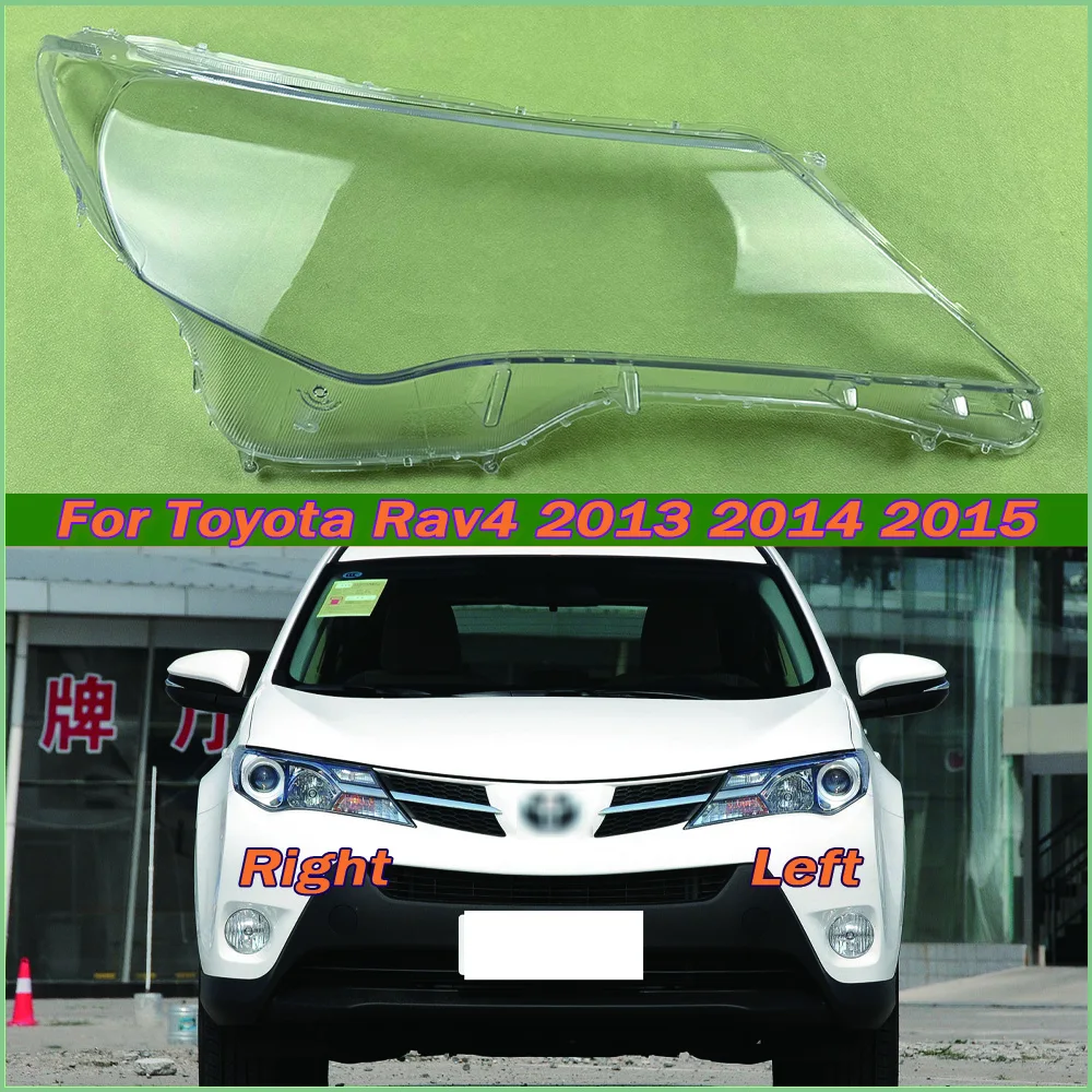 

Прозрачная крышка для фар Toyota Rav4 2013 2014 2015, корпус лампы из плексигласа, замена оригинального абажура