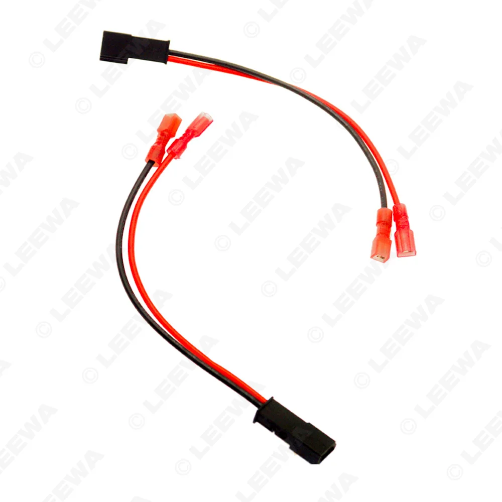 LEEWA 2pcs Car 2Pin Stereo Speaker Wire Harness Adaptors For Citroen Auto Speaker Replacement Connection Wiring Plug Cables