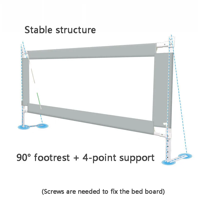 180cm 1 peça trilhos de cama de bebê cerca de segurança corrimão altura ajustável crianças ferroviário guarda bebês barreira para cama de bebê guardrail