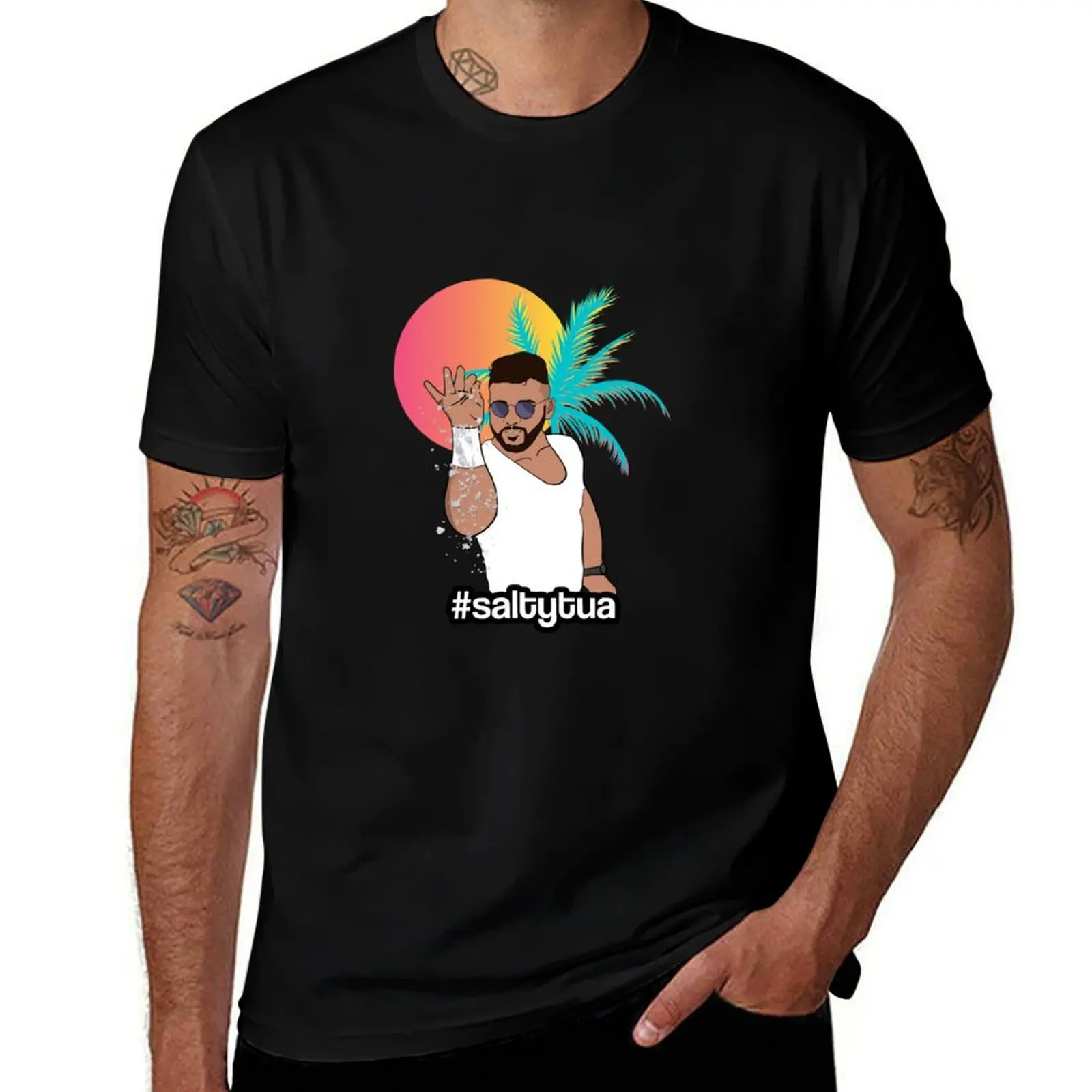 Salty Tua T-Shirt All Match Basic Short Sleeve Top T-Shirt