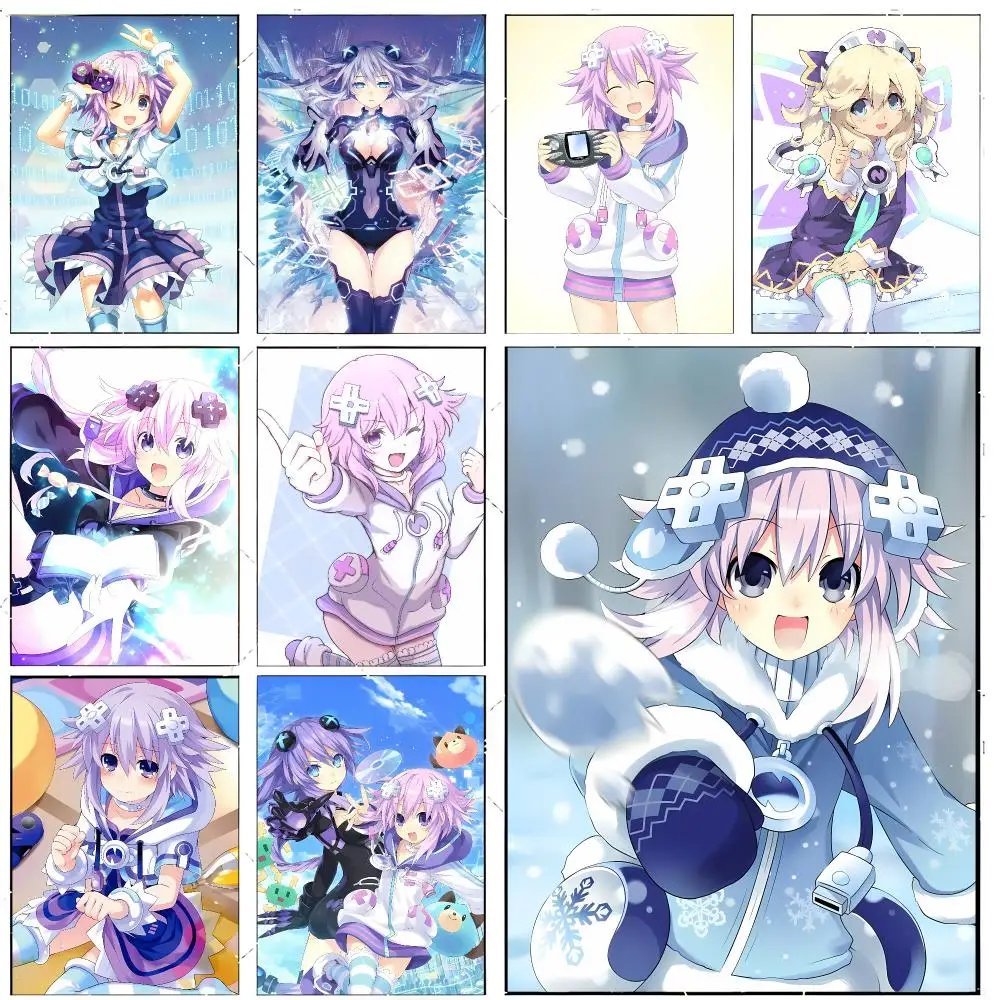 Epic Cute H-Hyperdimension Neptunia Poster Premium Decor Art & Gift for Household Lounge Home Ornaments
