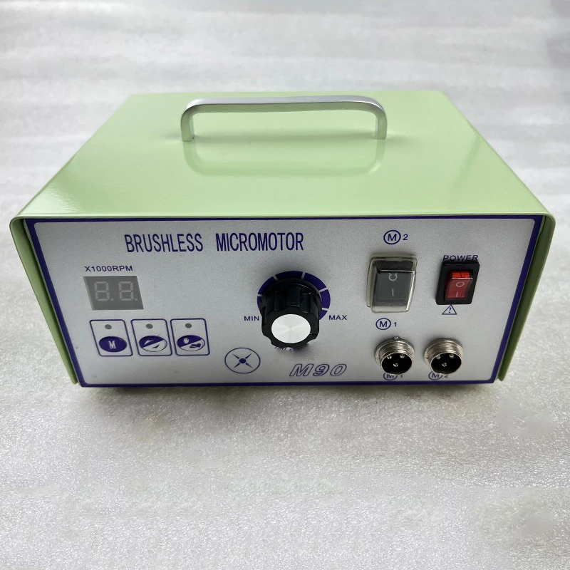 High Speed 90000 RPM Brushless Motor Dental Micromotor Polishing Machine with Handpiece Jewellery Engraving Micromotor