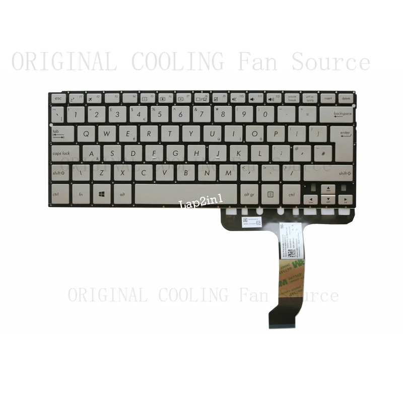 R+  NEW for ASUS UX360C UX360CA UK KEYBOARD 0KNB0-2127UK00 Rose Golden NSK-WB50U
