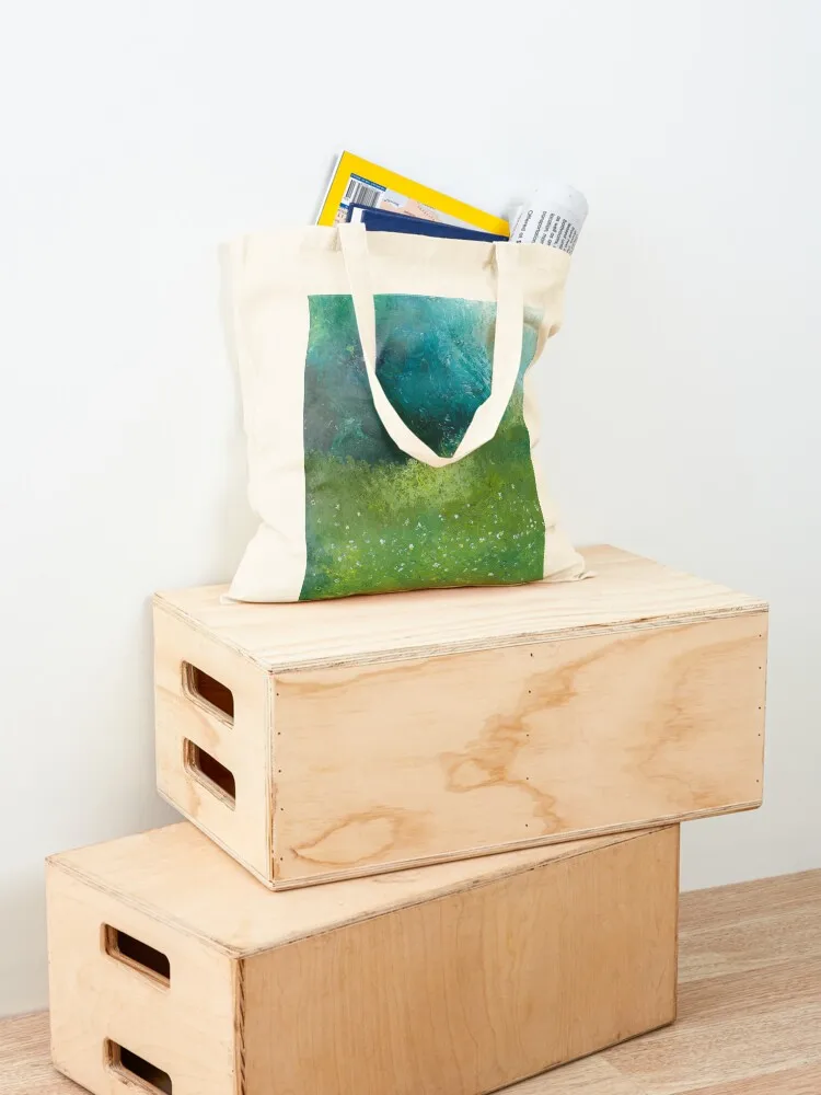 Reverie - Dreamy Hand Painted Flower Meadow Tote Bag shopping cart bags bags for women Women's shopper bag