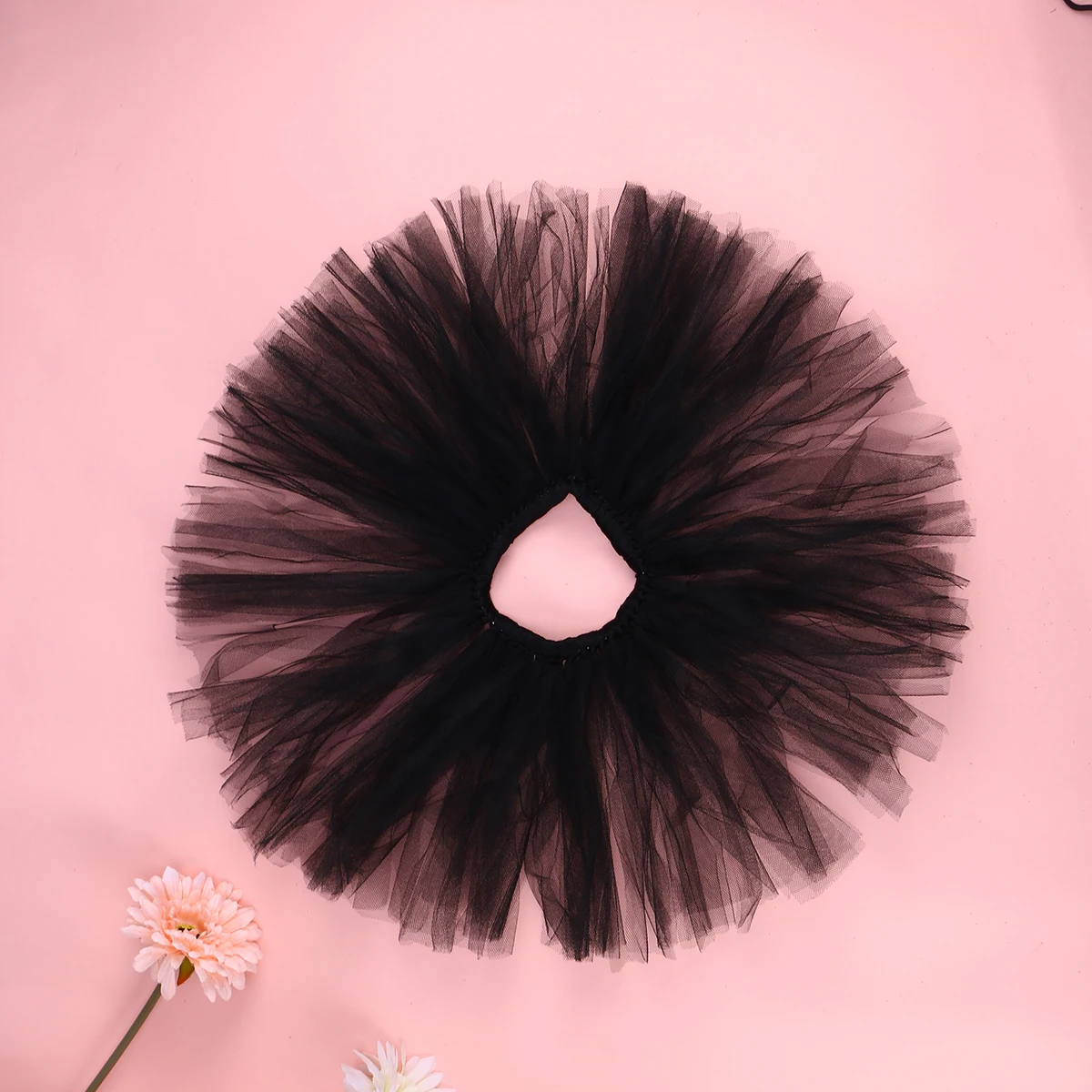 

Tutu Skirt Girls Photography Dress Lightweight Soft Polyester Elastic Waistband Kids Tulle Layered Bubble Outfits Newborn Baby