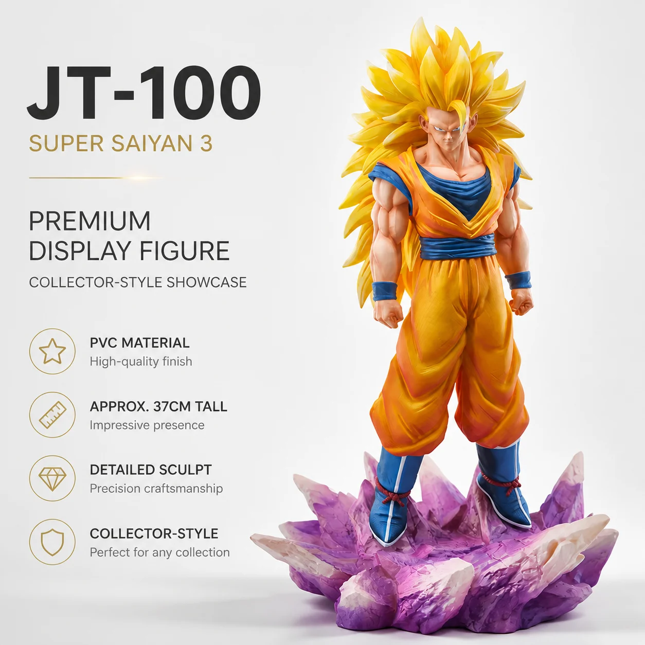 Resin Art Goku - 37Cm Jt Studio Dragon Ball Z