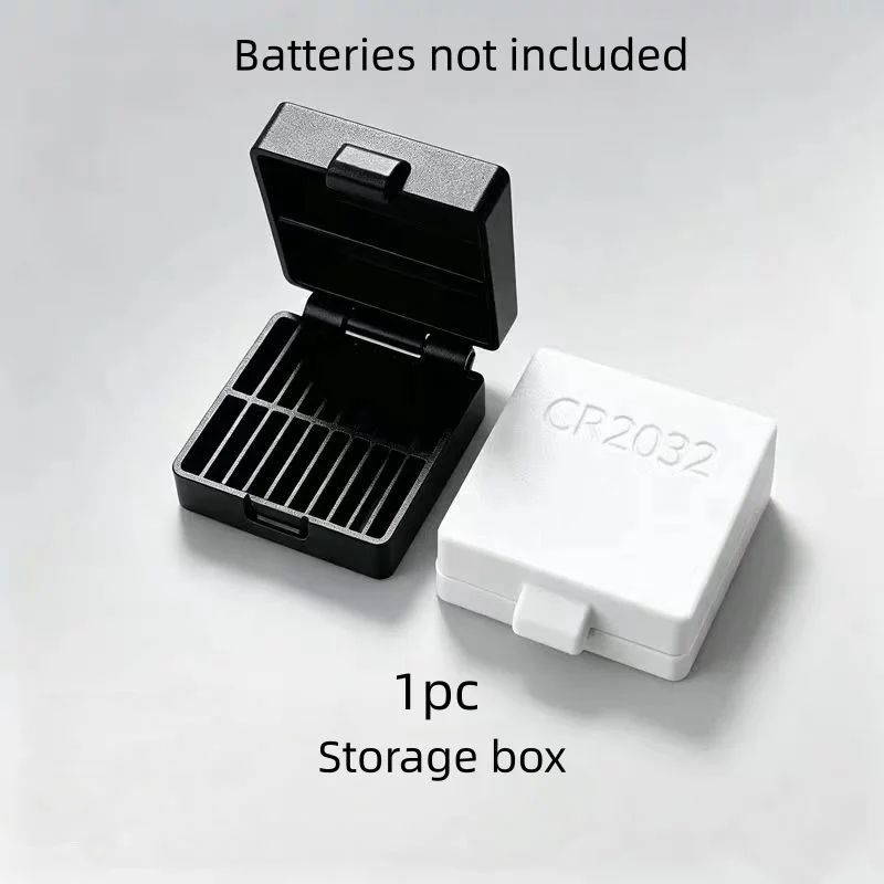 1/2pcs battery case, holds 20 CR2032 coin batteries. Thickened material, sturdy, practical, crush-resistant, compact & portable.
