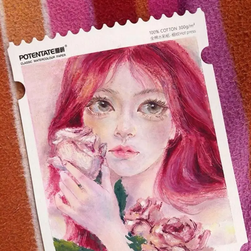 U2JE 20 листов/упаковка акварель -бумажных подушек акварельные колодки для художников текстурированная бумага акварельная