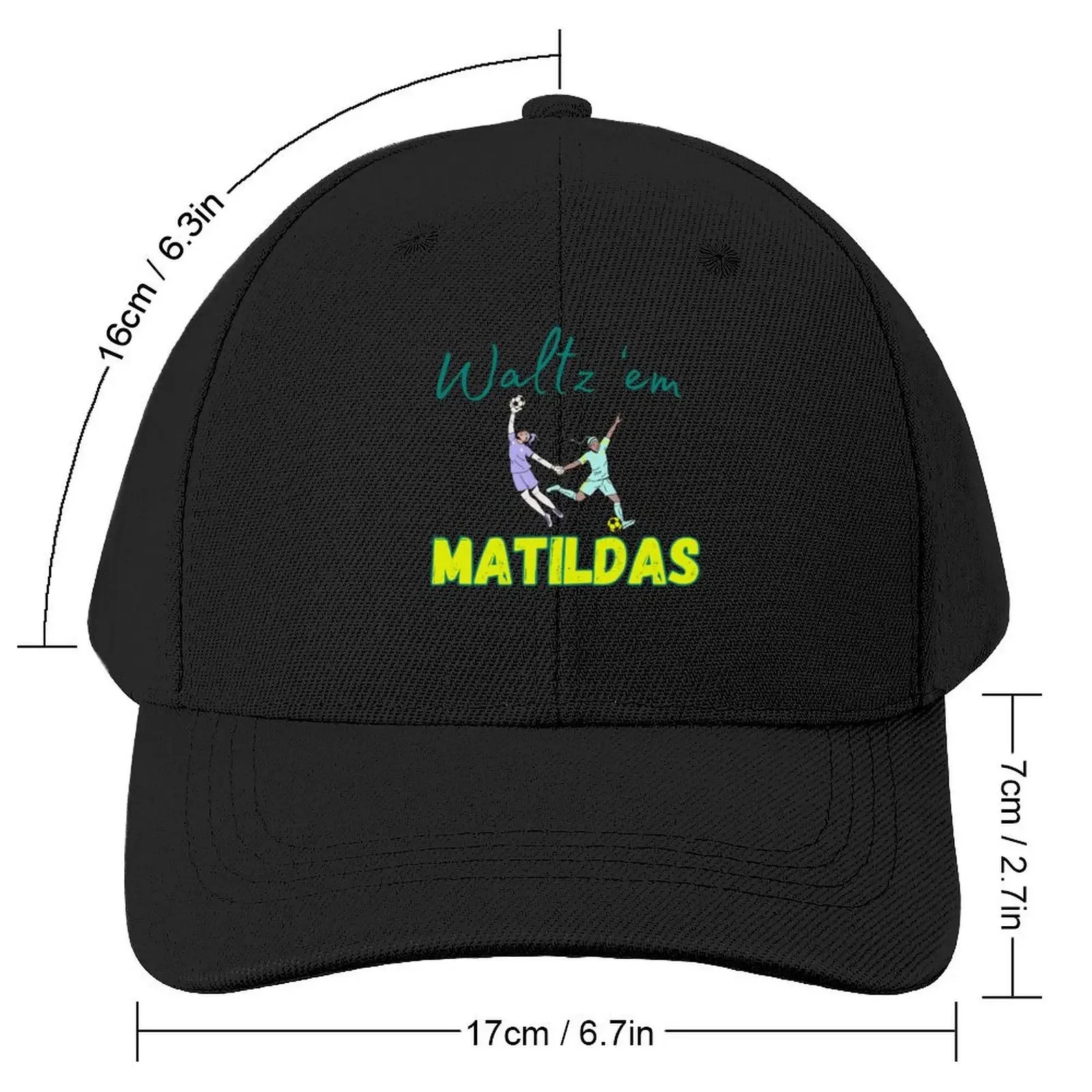 Waltz 'em Matildas Australia Soccer Team Away Colours Baseball Cap Military Cap Man Anime Luxury Woman Men's