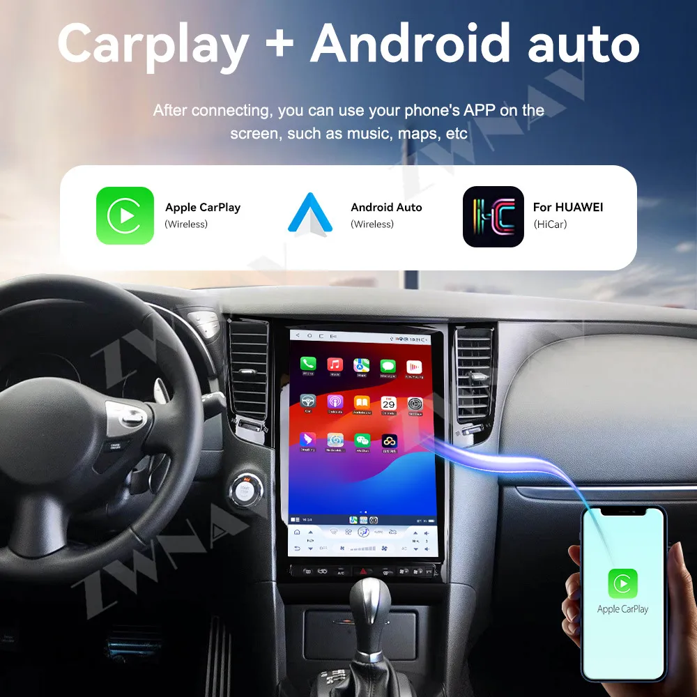 HOT 14.5'' Android 13 For Infinite 2007-2023 Car GPS Navigation CarPlay HD Touch Screen Head Unit Multimedia Player Radio Auto