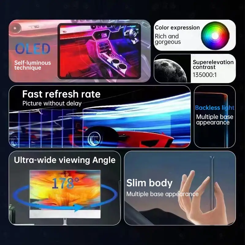 12.3 بوصة سطوع عالية 760Nits الإعلان التجاري في الهواء الطلق عرض C123HAN06.0 شاشة الكريستال السائل شاشات رقمية خارجية