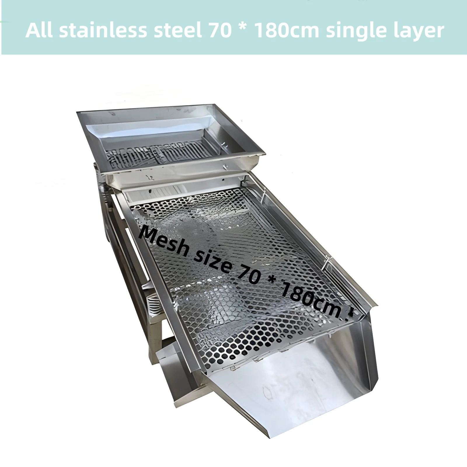 70*180cm Food sieve machin vibrating electric screen electric shock electrostatic Large granular material screening machine