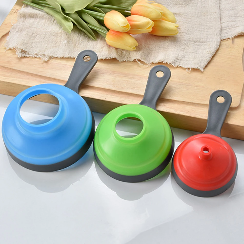 3Pcs/Set Kitchen Funnel Canning For Filling Bottles Jam With 3 Sizes Transfer Mason Jar Liquid Powder Home Wide Mouth