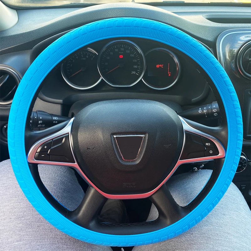 

Car Silicone Steering Wheel Cover For Hyundai Tucson Santa Fe Ioniq Veloster Venue Accent Elantra Kona Nexo Palisade Sonata etc.