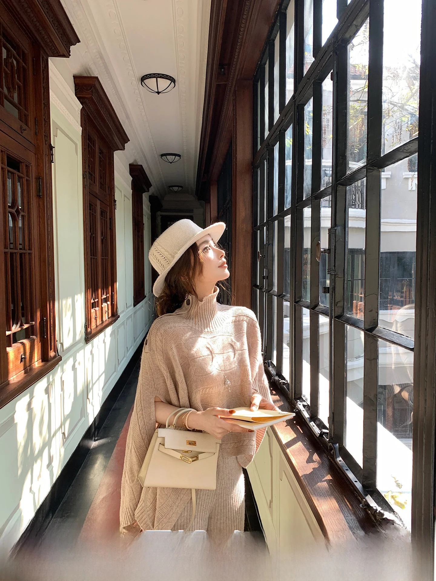 

Elegant New 100 Wool Heavyweight Twist Texture Design Sister Style Set Casual Winter Fashion Women's Two-Piece Suit