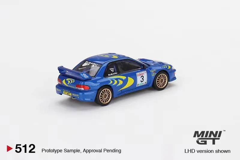 Mini Gt Car Model 1/64 Subaru Impreza Winged Leopard WRC Winner cars model alloy champion limited ecition boy collection gift