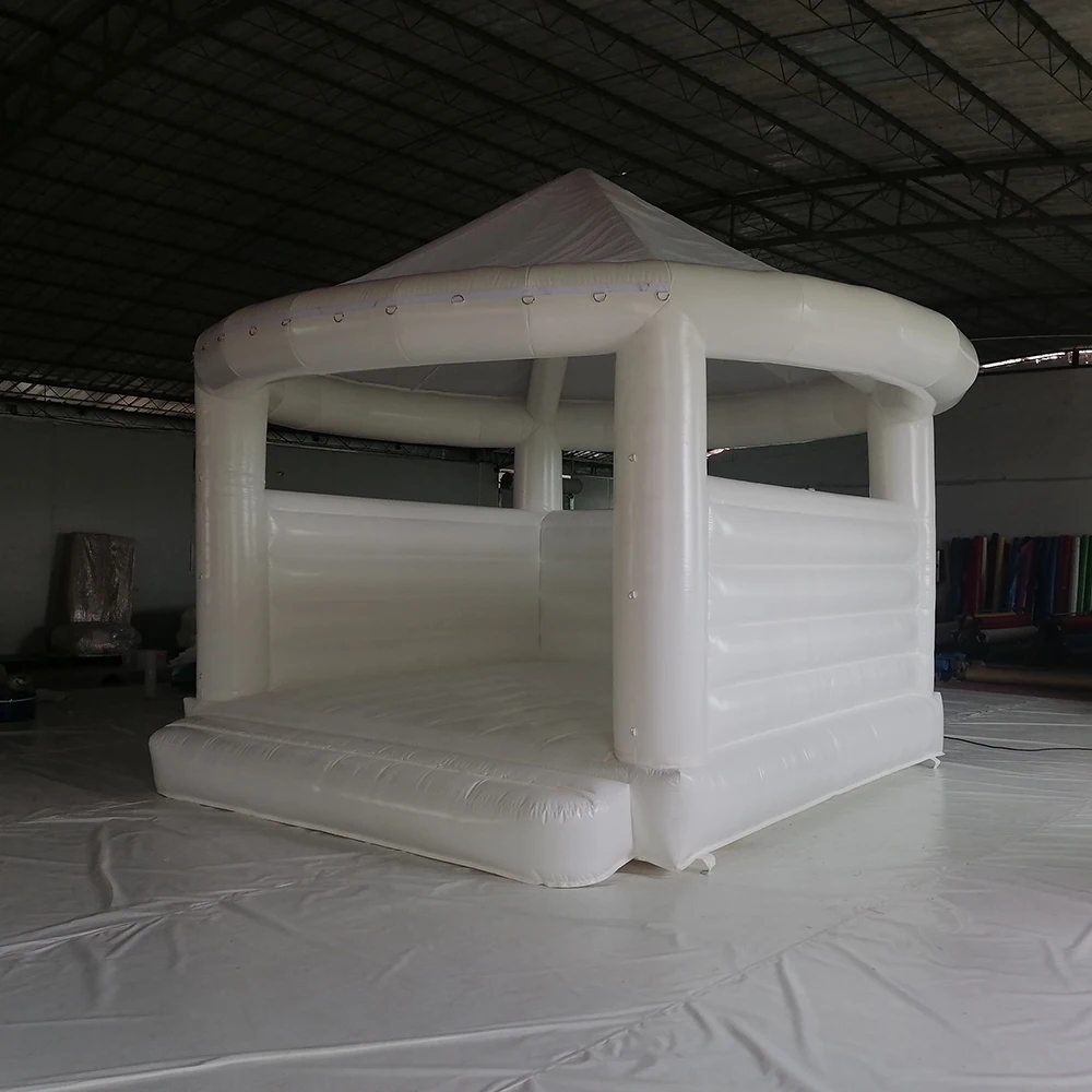 Casa inflable de rebote con soplador, cama de salto, castillo hinchable comercial para boda y cumpleaños, venta al por mayor