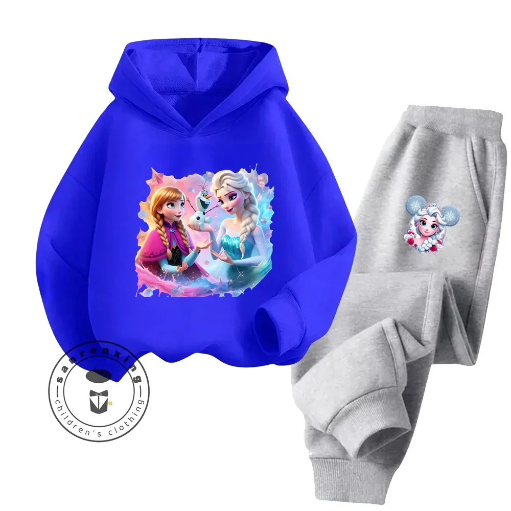 2024 Cheap Popular Kawaii Frozen Suitable for Boy Girl Casual Wear Fun Graphics Bright Colors Fall Winter Hoodie Tracksuit