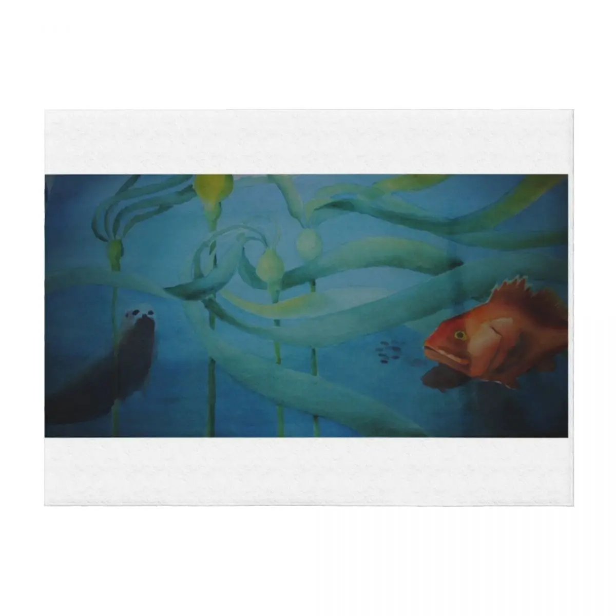 

Kelp Forest II Throw Blanket Sofa Throw Bed linens Decorative Sofas sofa bed Blankets