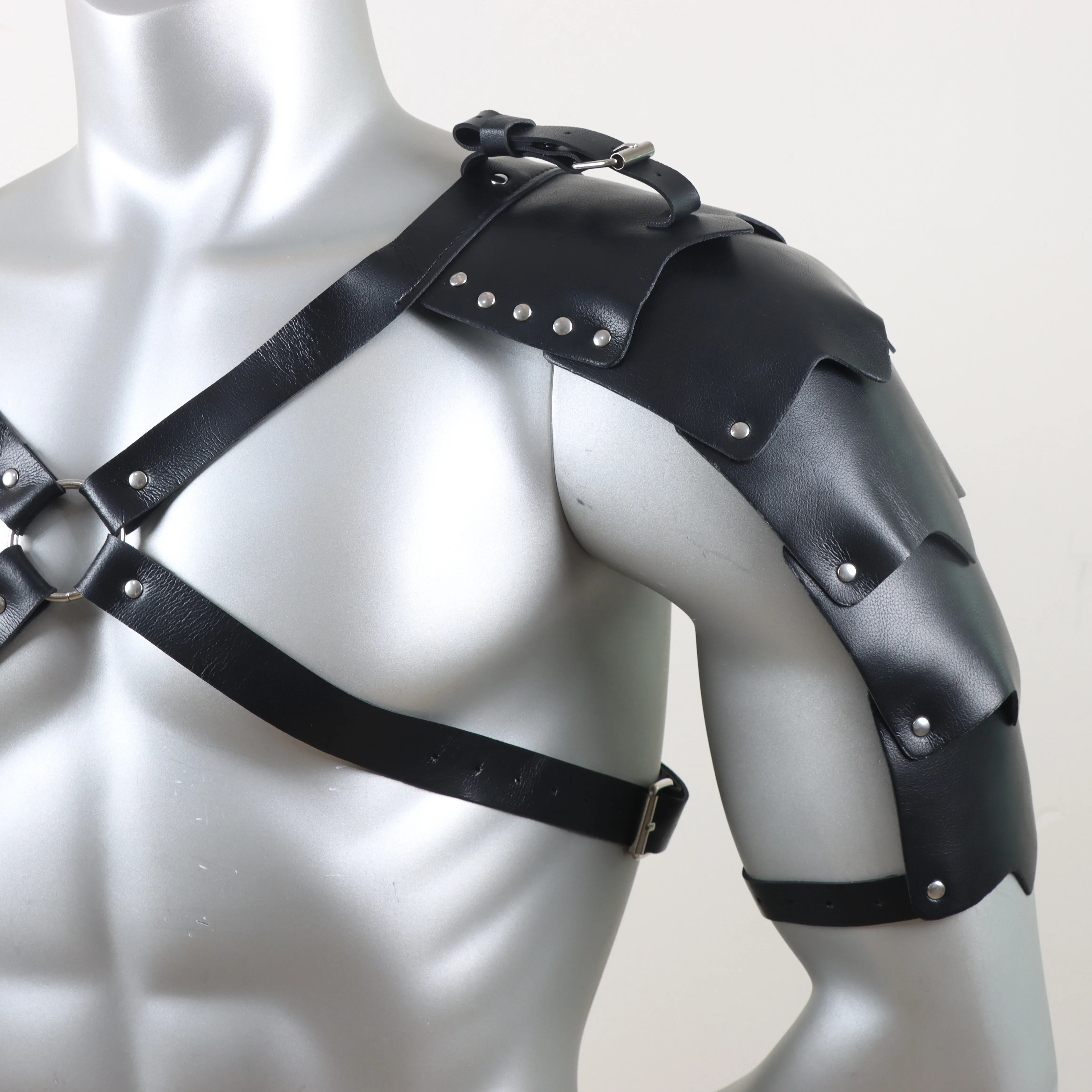 Men's Harness PU Leather Chest Belt Body Restraint Shoulder Straps Men Punk Club Clothing Costume Accessories