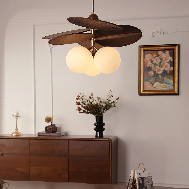 الروطان نسج خمر قلادة ضوء الرجعية مطعم متجر فندق الثريا غرفة المعيشة اليابان مصباح معلق لغرفة ديكور Lusutre