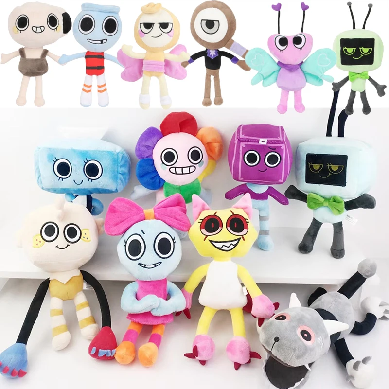 

20-35cm Dandy's World Plush Toys Horror Game Dandys World Plushie Anime Goob Pebble Stuffed Dolls Decoration Pillow Xmas Gifts