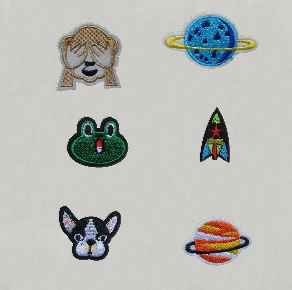 Fashion Cartoon for Clothing Iron on Patches Embroidered Sewing Applique Cute Patch Fabric Badge Garment DIY Clothing Accessory