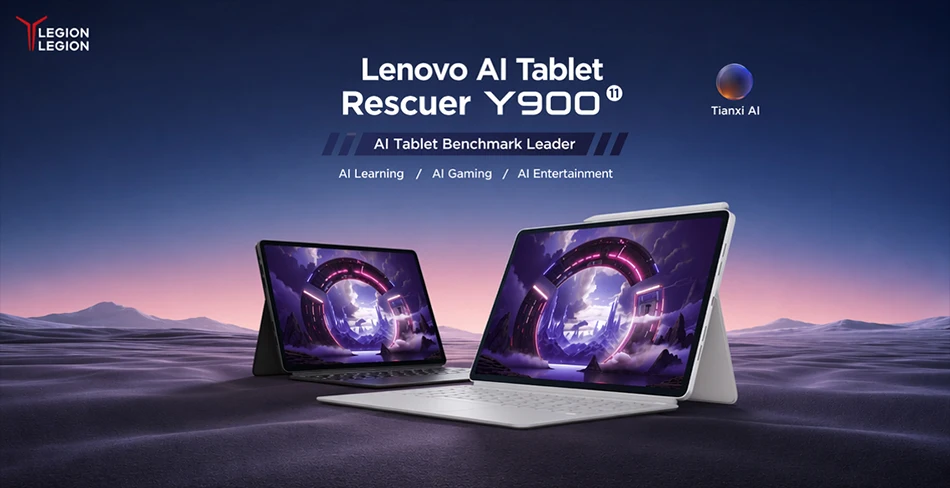 Original Lenovo Legion Y900 11 Tablet CN Version MediaTek Dimensity 9500S CPU 11.1" 4K 144Hz LCD Display 11000mAh Android Pad PC