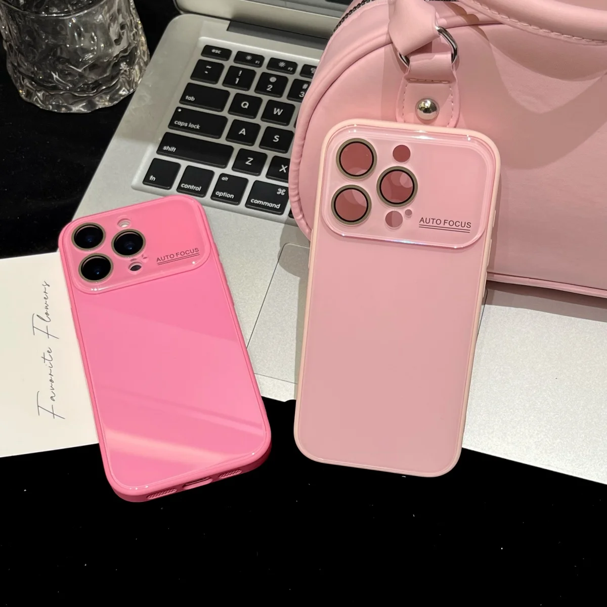 Luxury Glossy Tempered Glass Candy Phone Case For iPhone 17 16 15 14 13 12 11 Pro Max Shockproof Crystal Lens Large Window Cover