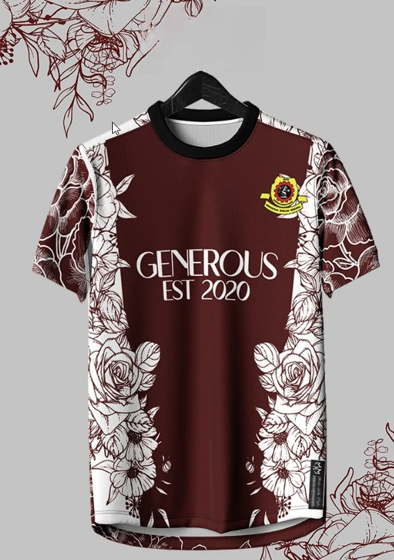 3D nieuwe sneldrogende sportswift en ademend voor heren en dames. Bedrukt bloemen T-shirt voetbaluniform.